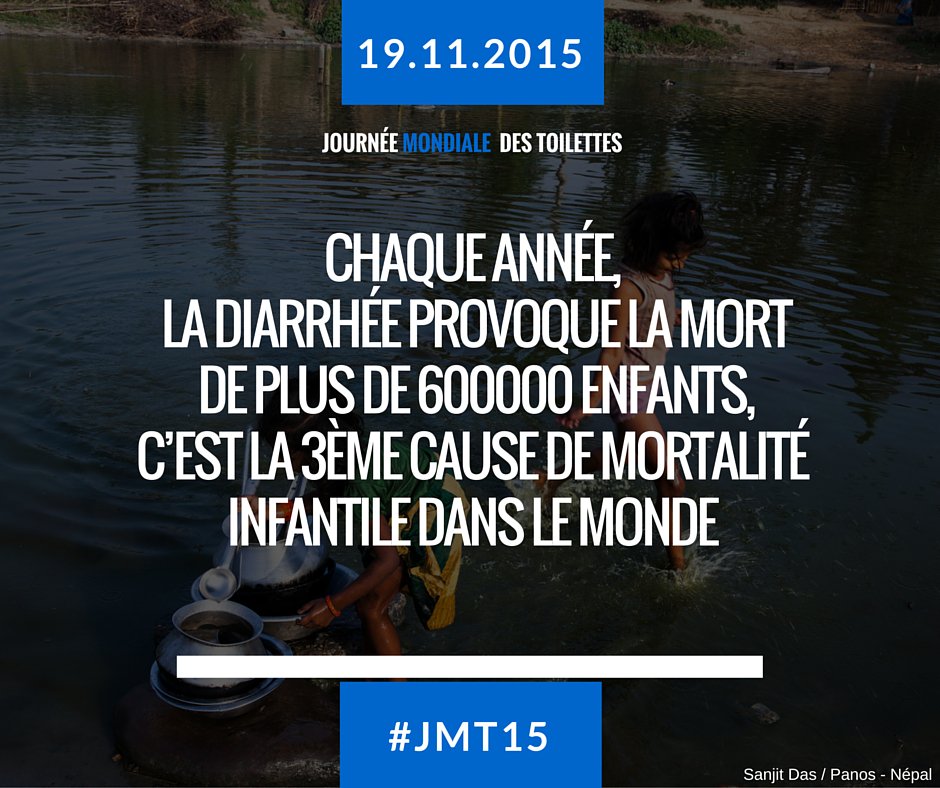 ACF_France's tweet photo. #WorldToiletDay Pas d'installations sanitaires de base = dramatique pour la #santé et la sous-nutrition ! #JMT15 https://t.co/oepE3n5vvV