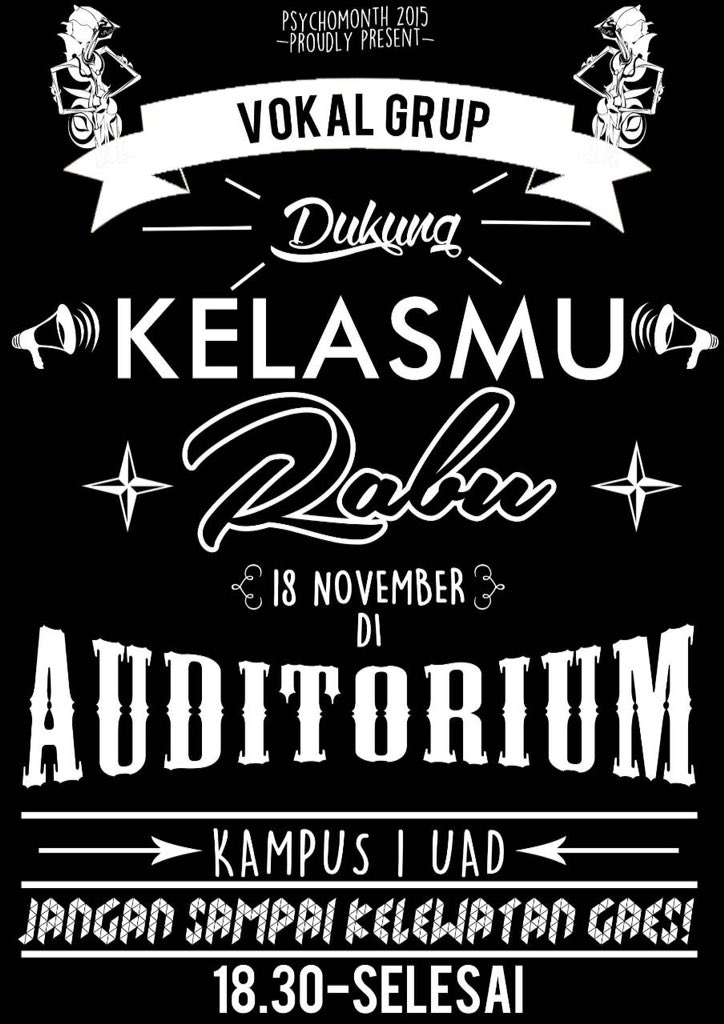 Psychomonth's tweet photo. jangan lupa guys, dukung kelas kalian 😉 https://t.co/2453bdg5KI