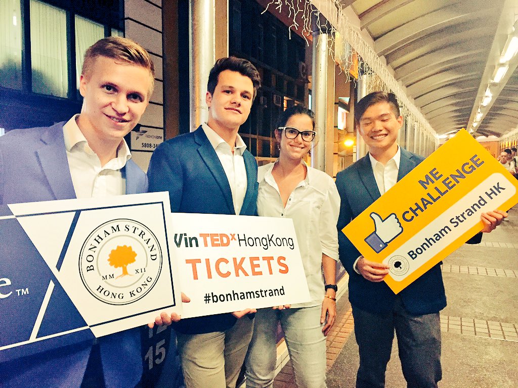 chleozam's tweet photo. Don't you just love @TEDxHongKong ? They are everywhere! #startupPassion #bonhamstrand https://t.co/2M3USnExJj