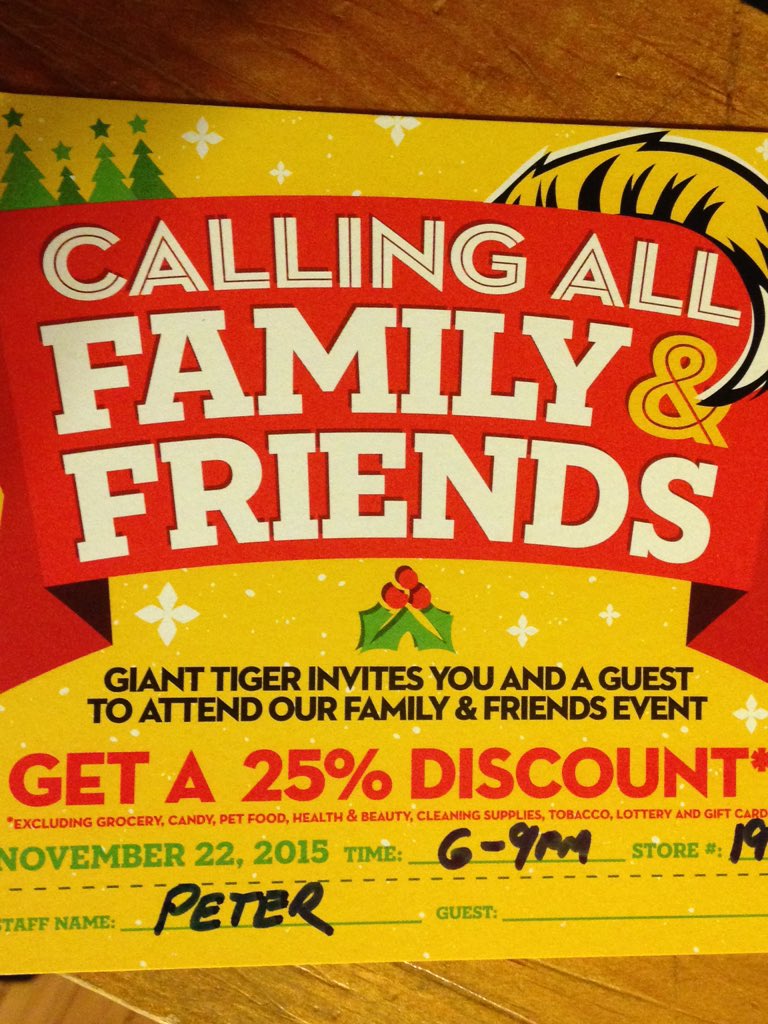 GTPortHope's tweet image. special event at Port Hope Giant Tiger this Sun only Nov 22nd 6to9pm use your phone with this picture to get in
