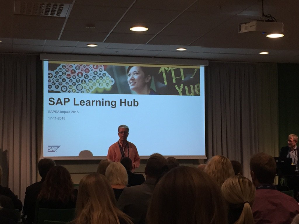 SAPSASWE's tweet photo. SAPSA och SAP presenterar sitt LearningHub erbjudande på #impuls2015
Håll utkik på hemsidan för mer information! https://t.co/cvUD8EsmLf