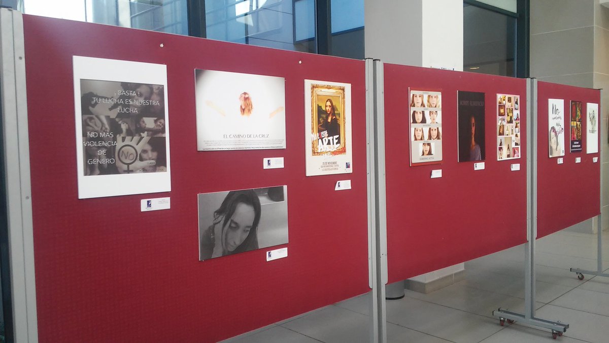 ArmndoEscandalo's tweet photo. Empieza en el hall de la Facultad de Humanidades de la #UJI la exposición contra la #ViolenciaDeGenero #ConIgualdad https://t.co/kUgG8SdKyG