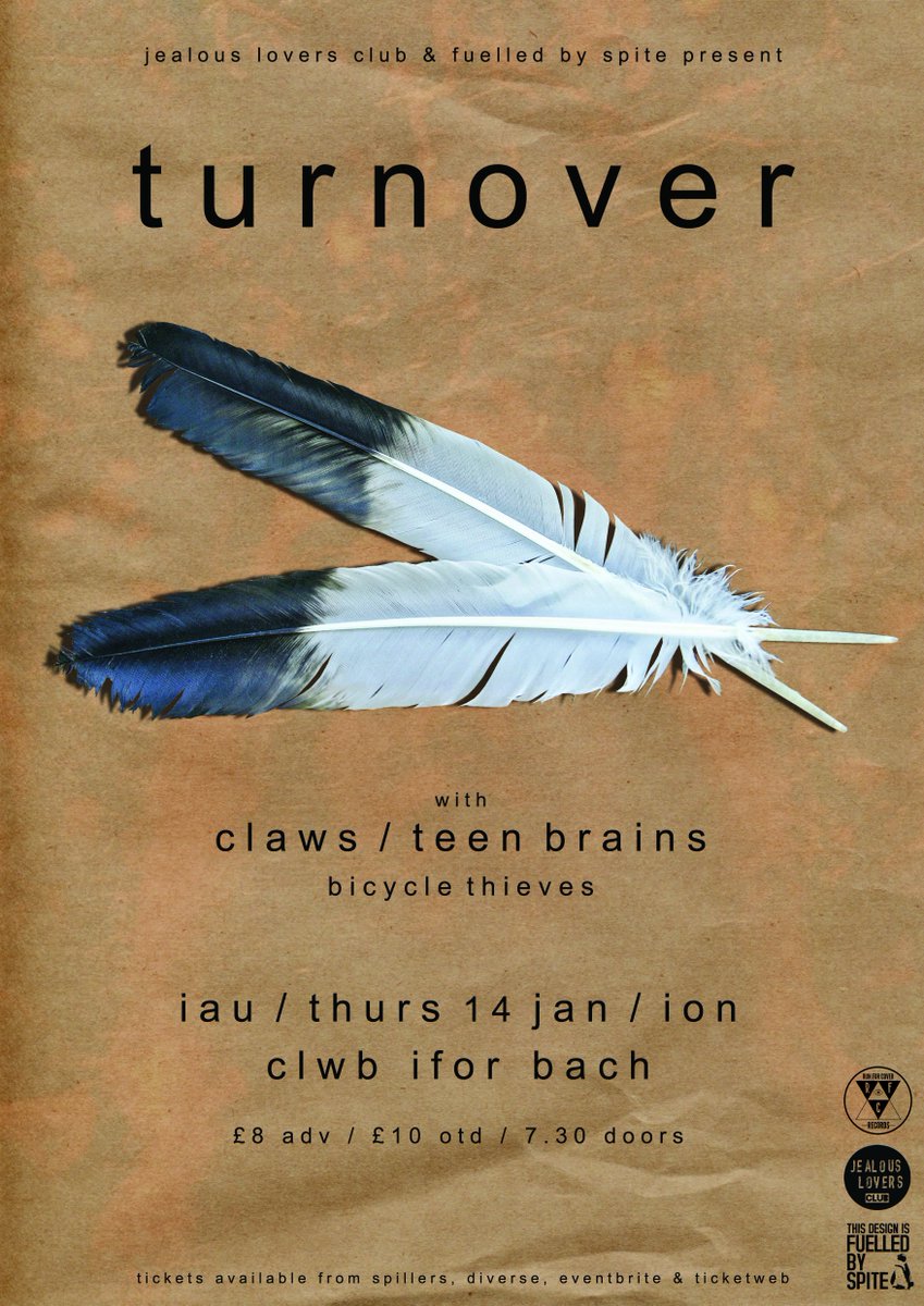 SUPPORT ANNOUNCED! <a href="/bicyclethievess/">Bicycle Thieves</a> support <a href="/turnoverva/">Turnover</a> <a href="/clwbiforbach/">Clwb Ifor Bach</a> 14/01
Tix - dice.fm/turnover-14th-…