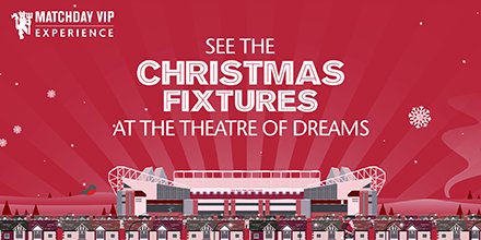 ManUtd's tweet photo. Treat yourself or a loved one this Christmas to a Matchday VIP Experience at OT: https://t.co/ItP9yBRwPm #MUFCVIP https://t.co/J7qmu6z9NE