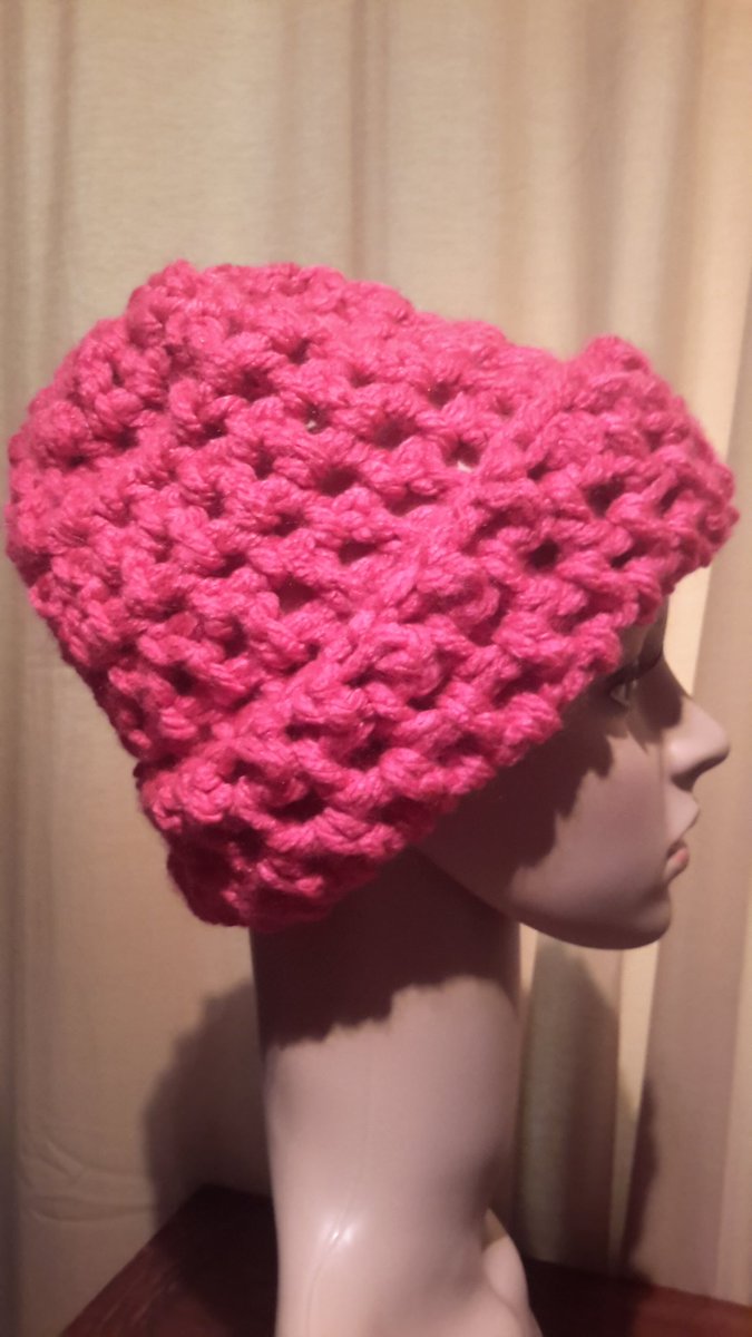 Hand made Croshet hats £10 each can be found at facebook.com/trolleydollypa…