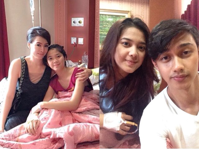 Maksih mami and hito udah jengukin td siang, walaupun kita lg take. At RS meilia.