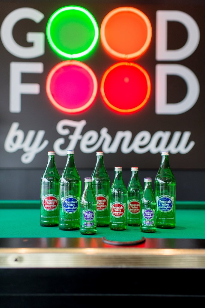 MtnValleyWater's tweet image. The name says it all. Look for #MountainValleySpringWater at Good Food By Ferneau in Little Rock.
