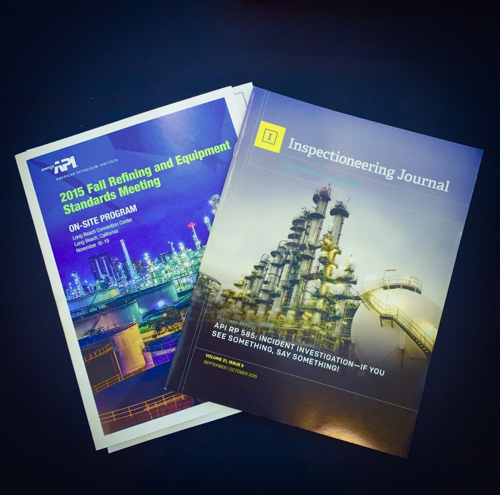 Inspectioneer's tweet photo. Have you grabbed your Inspectioneering Journal at the @APIGlobal Fall Refining and Equipment Standards Meeting? https://t.co/Ki9p7IJksj