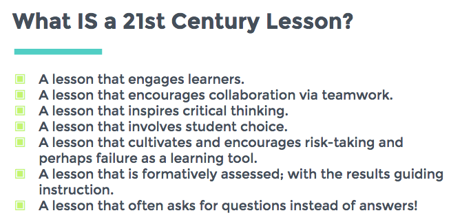 JenniferMLohr's tweet photo. 21st Century Lesson Planning Guidelines! Thanks for sharing, @MrKlinge! #MWGS https://t.co/PNESo9Sy3z