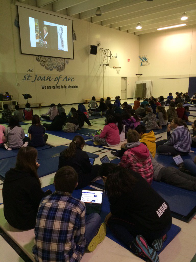 t_appell's tweet photo. Student engagement at St. Joan of Arc School for the #sasksf @RCSD_No81 #digited #rcsdtech https://t.co/TiQ4WO5HRj