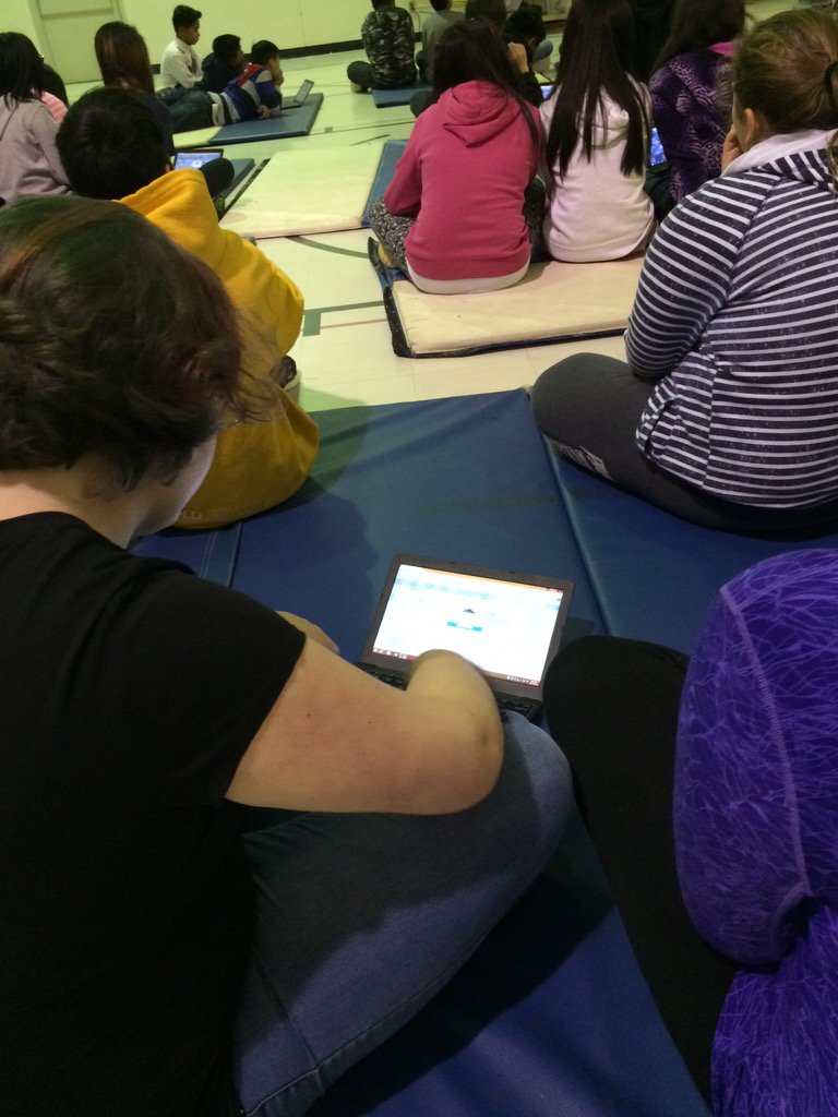 t_appell's tweet photo. Student engagement at St. Joan of Arc School for the #sasksf @RCSD_No81 #digited #rcsdtech https://t.co/TiQ4WO5HRj