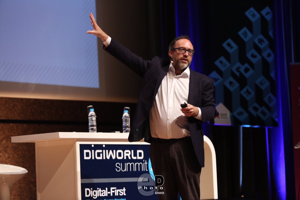 Epphotoreporter's tweet photo. Digiworld Week spécial session. @Jimmy_Wales #DWWeek15 #DWS15 #DWKnowledge https://t.co/OIZXXiSdmr