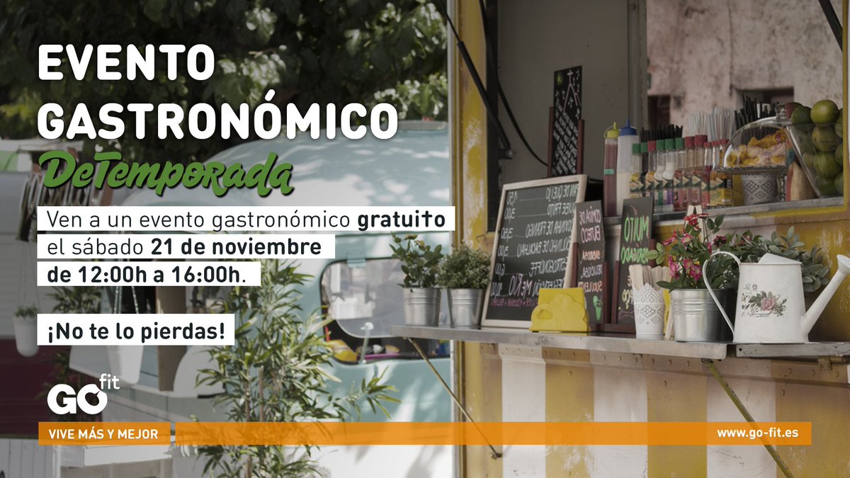 GOfit_es's tweet photo. Hola GOfiter@s, no os perdáis en #GOfitMontecarmelo, el sábado, las Food Trucks de @Lau_DeTemporada. https://t.co/KEN7QQi94Q