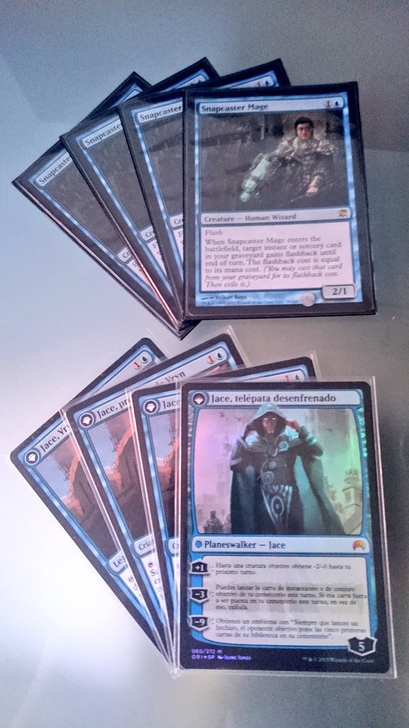 C_ST4RK's tweet photo. ¡¡Por fin!! 4x #snapcaster & 4x #JaceVryn @wizards_magicES #JeskaiControl #MTG #Modern #MTGmodern https://t.co/PRY19DNP72