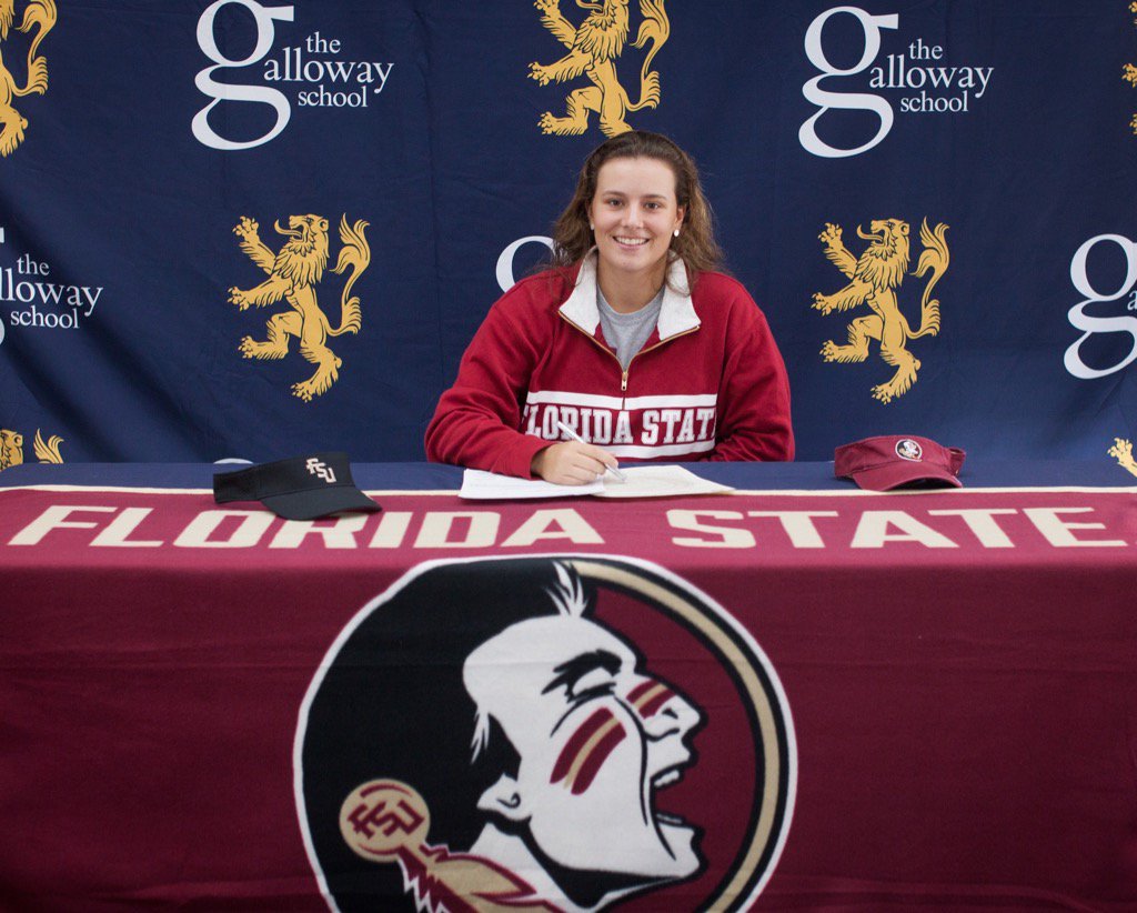 CoachBondFSU's tweet photo. Welcome to the family Amanda! This Georgia native is coming to Tallahassee! Go Noles! https://t.co/vSdRBovyQV