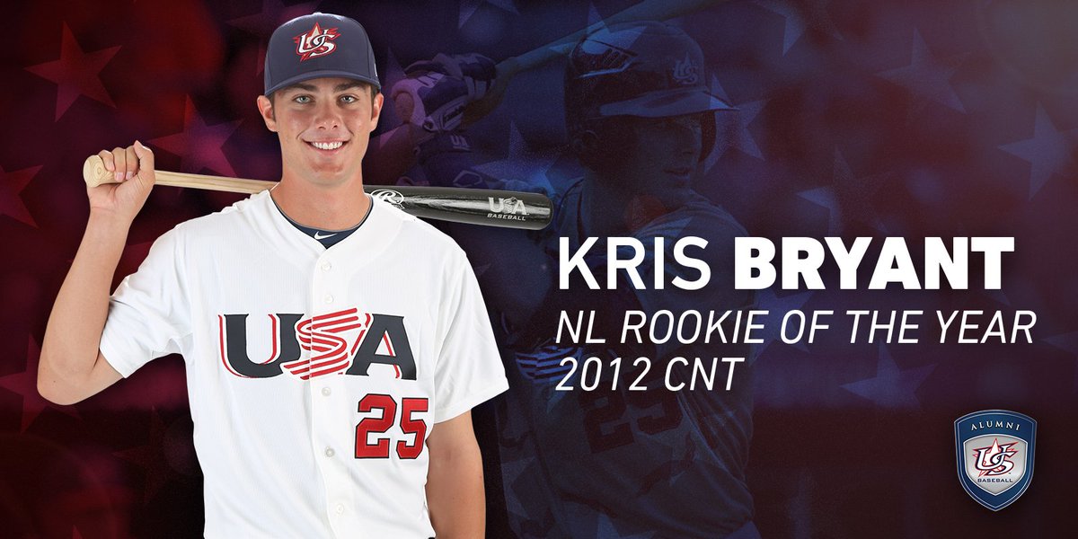 ICYMI: 2012 Collegiate National Team alum, <a href="/KrisBryant_23/">Kris Bryant</a> was named the NL Rookie of the Year.