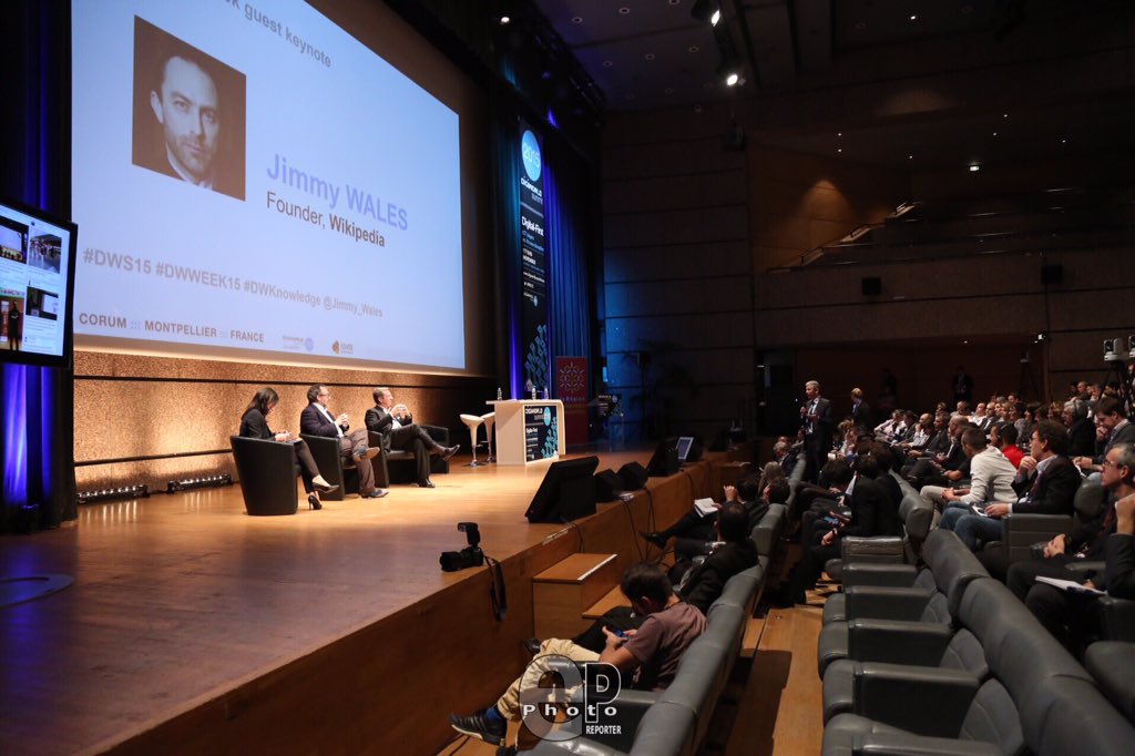Epphotoreporter's tweet photo. Digiworld Week spécial session. @Jimmy_Wales #DWWeek15 #DWS15 #DWKnowledge https://t.co/KvwMbXVW4f