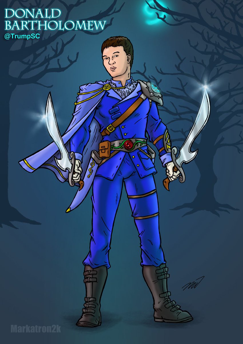 markatron2k's tweet image. New art for Donald! @TrumpSC finally returning to the West Marches @Silent0siris