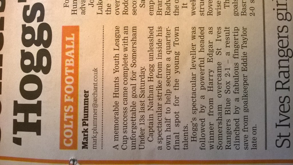 EanDhogg's tweet photo. Looks like training @CambridgeUYD is paying off. #greatwriteup @huntspostsport https://t.co/4q5KFlJWub