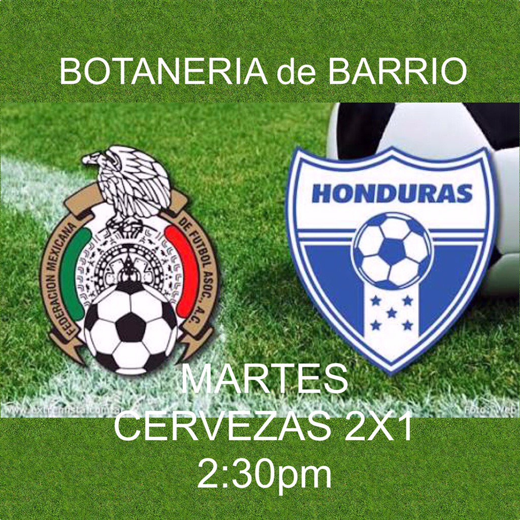 Botaneriamx's tweet photo. MARTES de COMER DELICIOSO y JUEGA MÉXICO .
FUTBOL  // CERVEZAS 2X1 
https://t.co/f0FiZh11DM @VillaCoapaMX https://t.co/ekMtIbDbtT