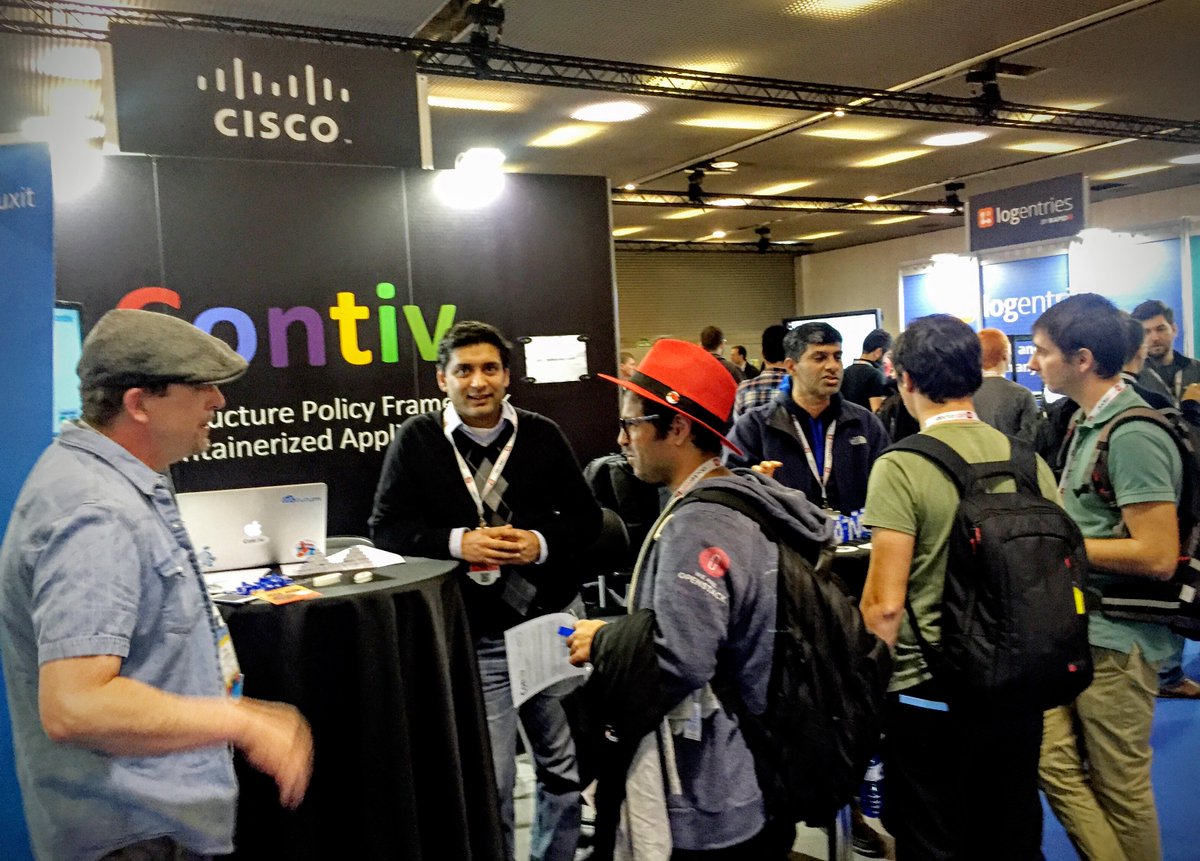 Great set of conversations about need for infrastructure operational policies at <a href="/projectcontiv/">Contiv</a> booth in #dockercon