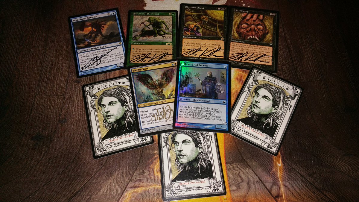 QUADNINES's tweet photo. Big thanks to @ZakeelGordon for the sweet signatures and tokens he got me from #gpseatac https://t.co/CXaPquNXsv