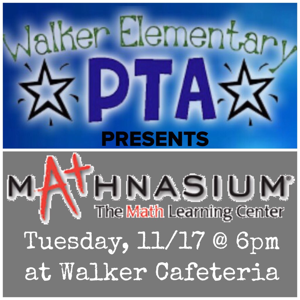 Come join us TONIGHT for a PTA meeting and Math night with all sorts of fun games! See you there!
