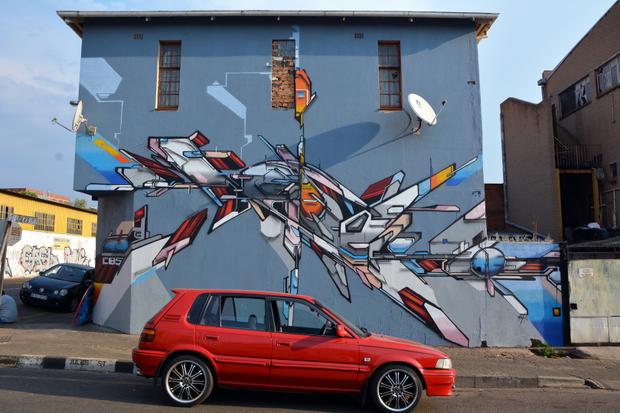 Butan_Official's tweet photo. wall by Mediah on Cnr. Madison and Jules Street, Jeppestown | #TaggedUpTuesday - 2015 City Of Gold festival edition https://t.co/cfPRcK1RK5