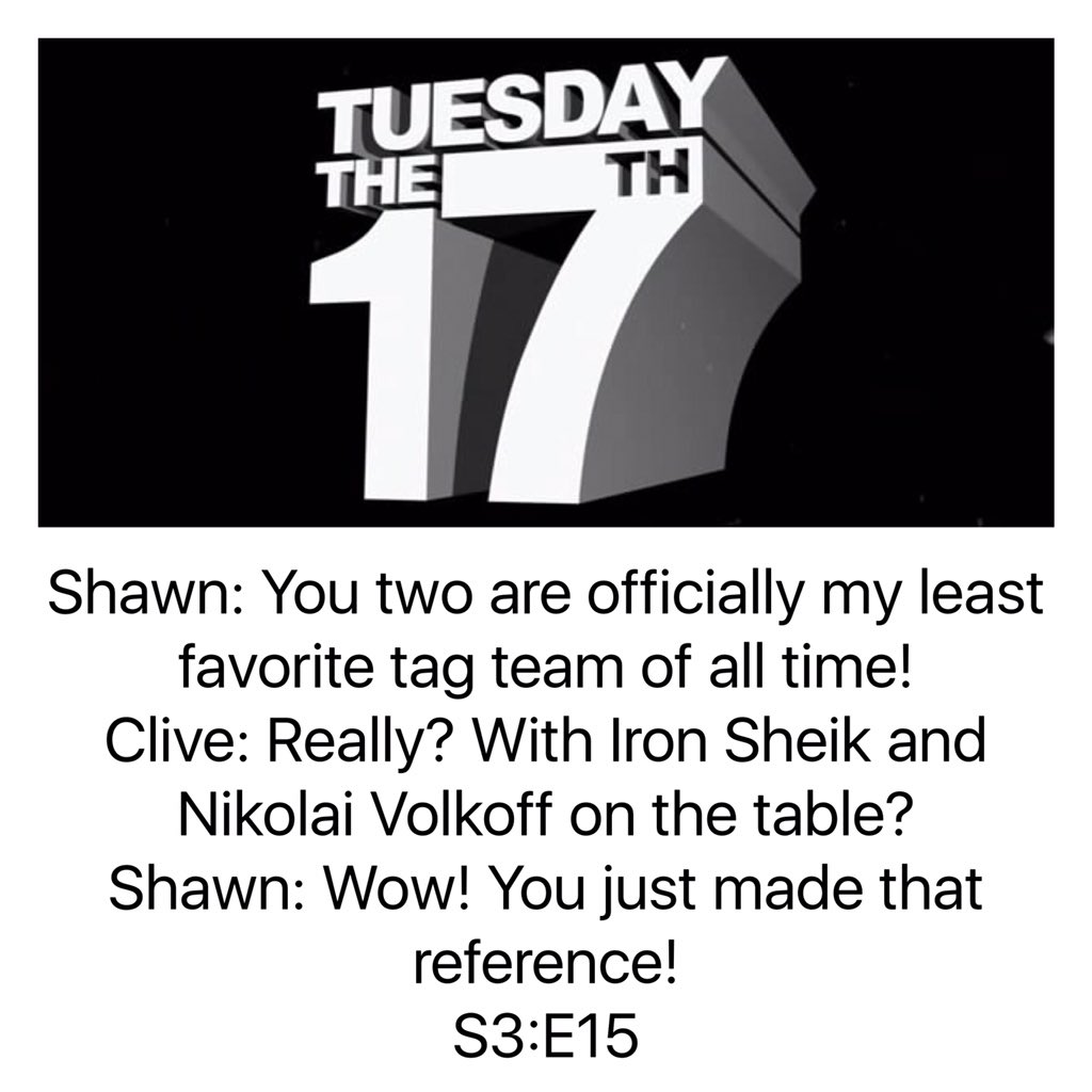 PsychPicQuotes's tweet photo. Special #TuesdayThe17th double quote!
#psychliveson
submissions: ppquotes@yahoo.com
@PsychRewatch @PsychTheMovie https://t.co/HouZHSOx7b