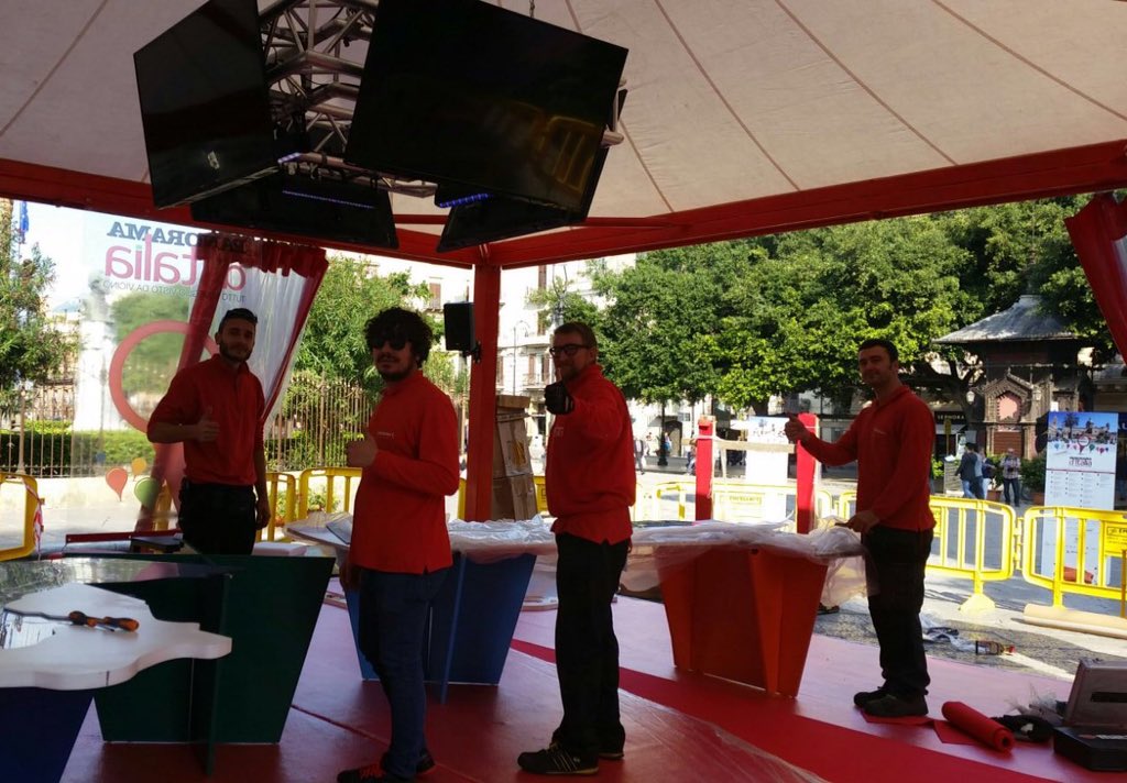 TriumphGroupInt's tweet photo. #Palermo, piazza G. Verdi, mancano 24 ore a #panoramaditalia: work in progress!
#triumphgroupint
#emotionholder https://t.co/KUlld9jira