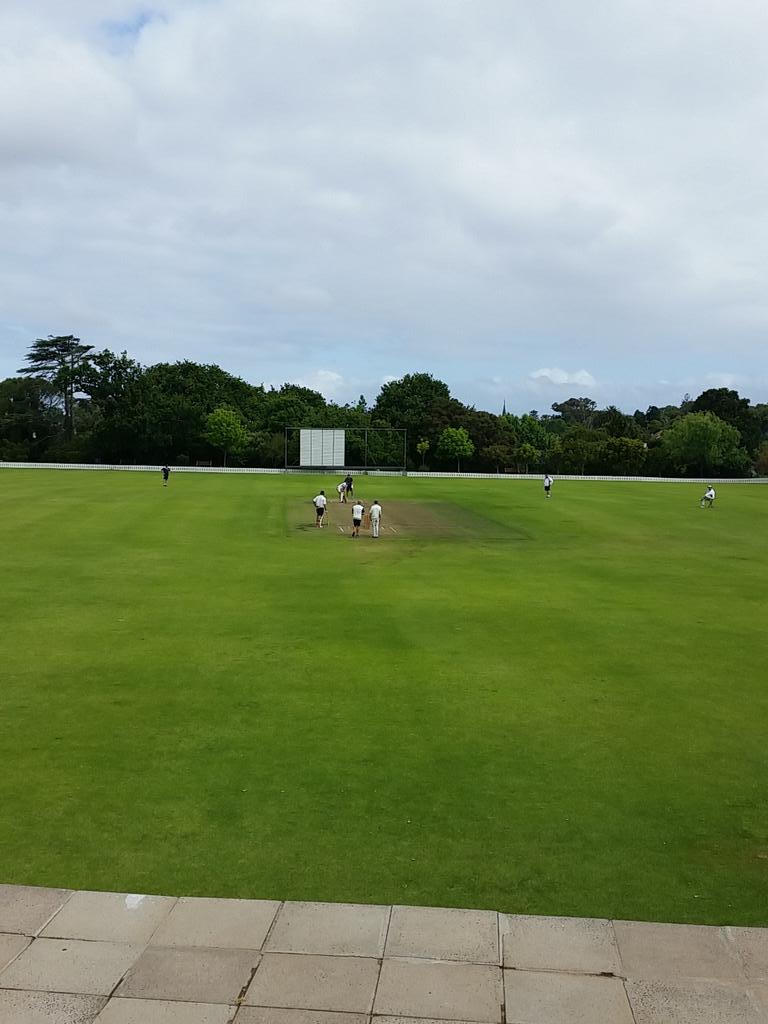 SACSHIGH's tweet photo. SACS staff vs @WynbergBoysHigh staff. Class cricket from both teams. https://t.co/H0sYmy97Zf
