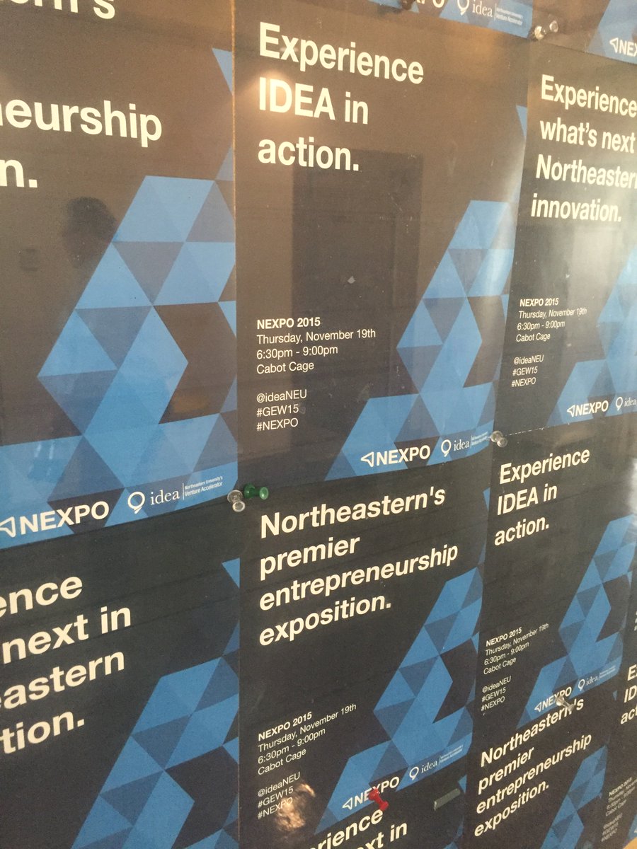 IDEANEU's tweet photo. The flyers are up! Are you coming to #NEXPO? Get your free tickets here: https://t.co/ybTJizgy9C #GEW15 https://t.co/WDaXKqwKg0