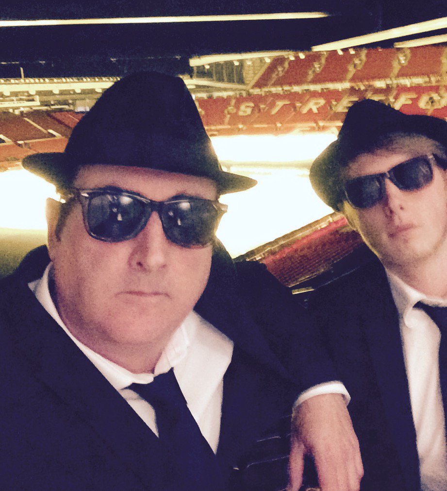Always great to be asked back to play Man Utd with The Rayban Blues Brothers,