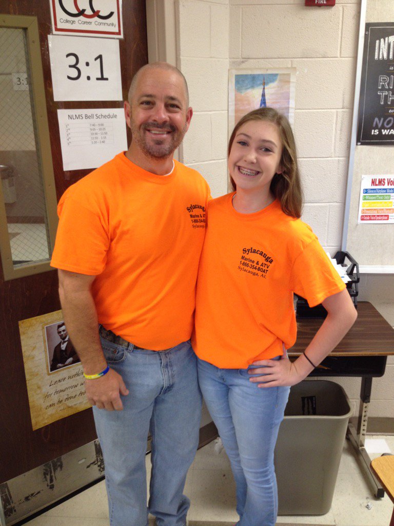 CoachbrooksJay's tweet photo. Twin day for Megan Samples week. #mytwinrocks https://t.co/4yUaOBMvL3