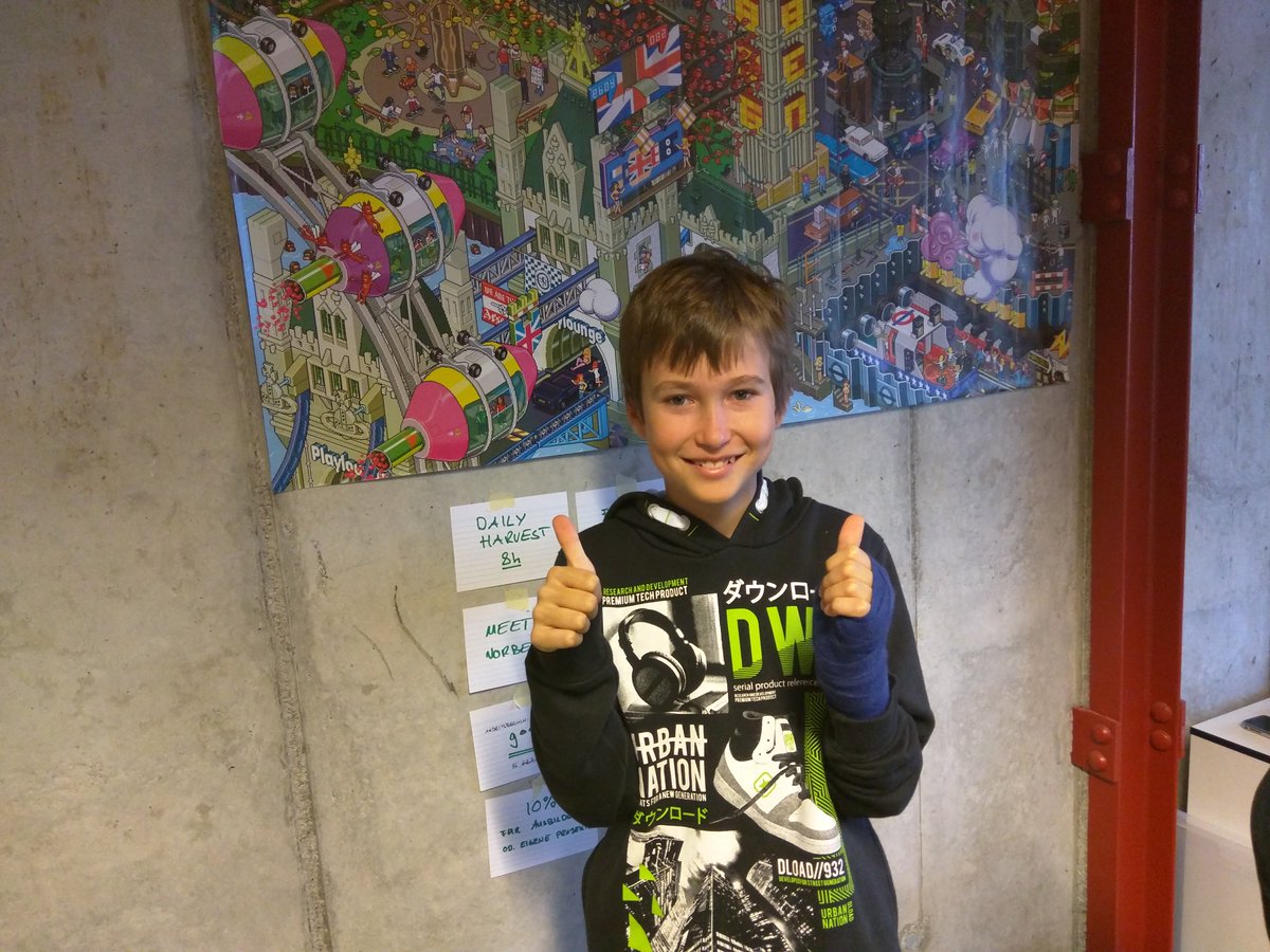 Smoca_AG's tweet photo. Silas (12) war bei uns am #Zukunftstag und hat seine eigene Mini-App entwickelt. #App #IT https://t.co/2tFiwohHVn