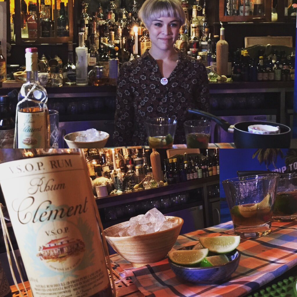 FloatingRumShac's tweet photo. Next up Emily from @TheBluePigMcr @rhumclementofficiel #ClementTPC @caneandgrain @amathusdrinks https://t.co/dAKAe8riKy