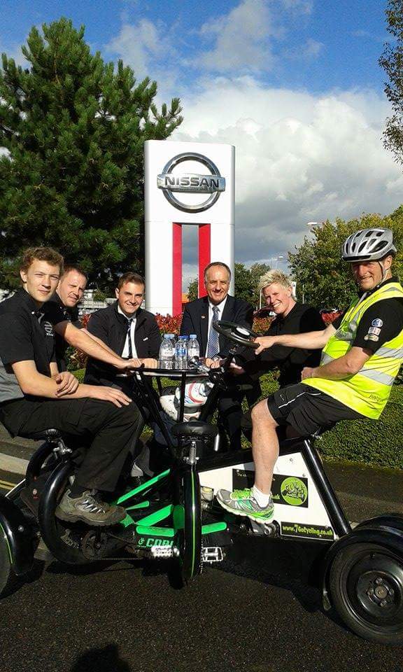 Where are those blue skies we enjoyed whilst on this year's ride? It was lovely when we visited @JFENissan <a href="/CHSW/">Children's HospiceSW</a>