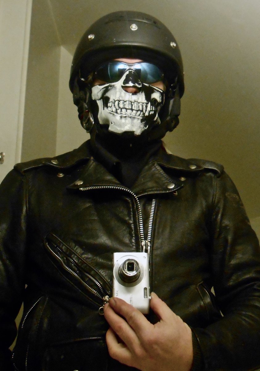 I ride in the cold.