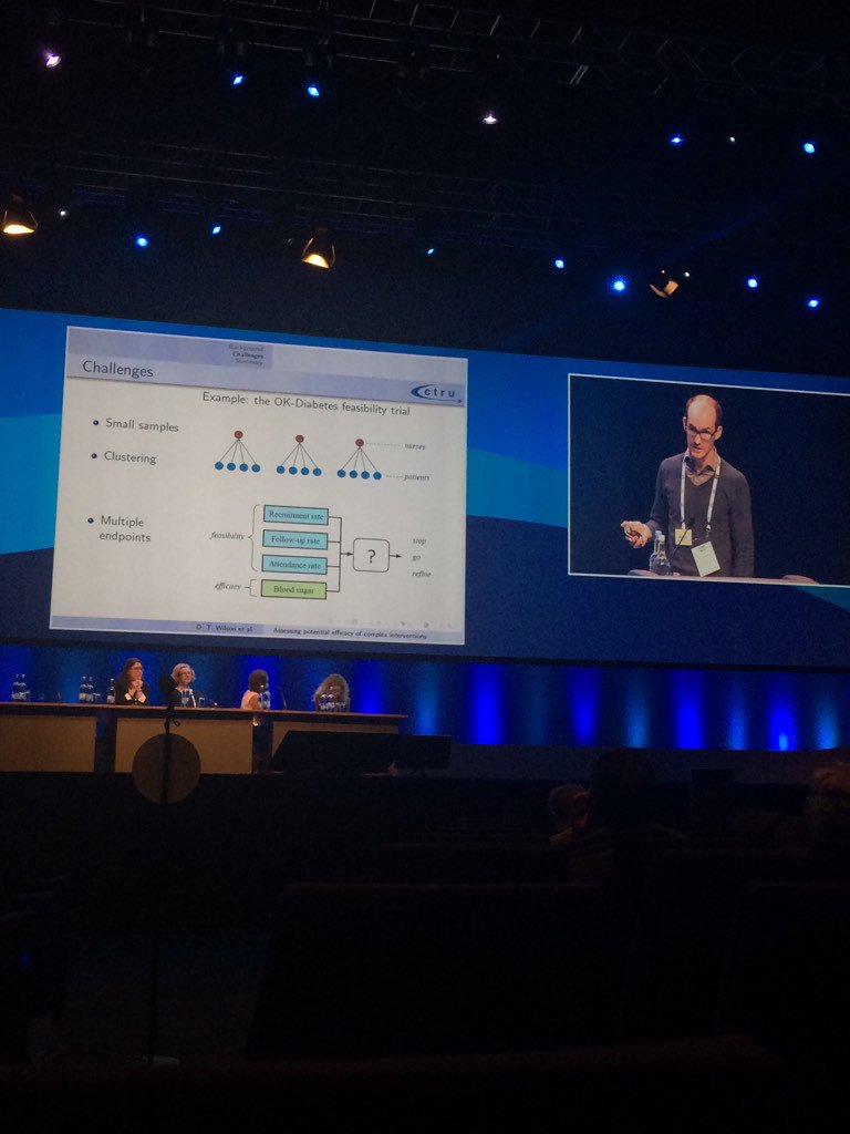 karlado's tweet photo. Duncan Wilson on statistical challenges to estimating efficacy of complex interventions in pilot studies #ICTMC2015 https://t.co/VrATuzajzY