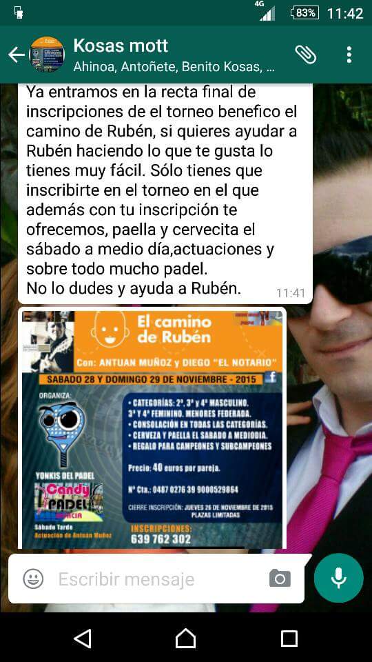 ElCaminoDeRuben's tweet photo. Vamosss!!  Es por una buena causa https://t.co/nkBI7PNa5O