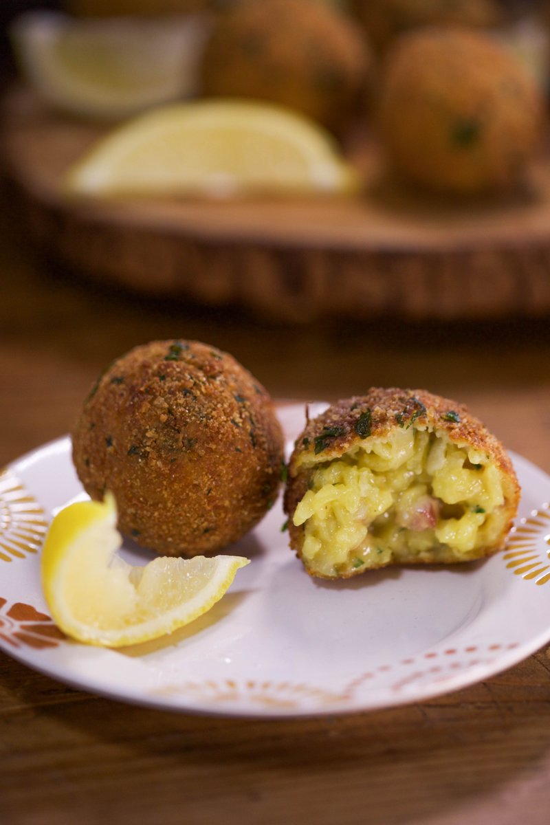 Double bonus Risotto Milanese & a Thanksgiving app Arancini fried