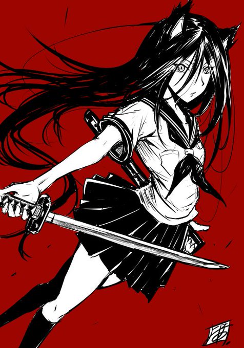 Grace【エリィ】https://t.co/2voekUR3o7 セーラー服と日本刀 