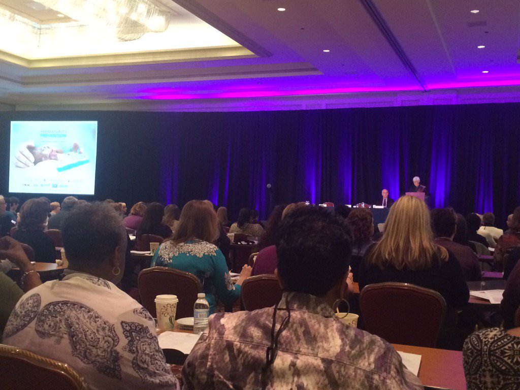 Modphyllis's tweet photo. The room is filled @marchofdimes #ppc2015...a great turn out for #WorldPrematurityDay https://t.co/1YXRWCB3jS