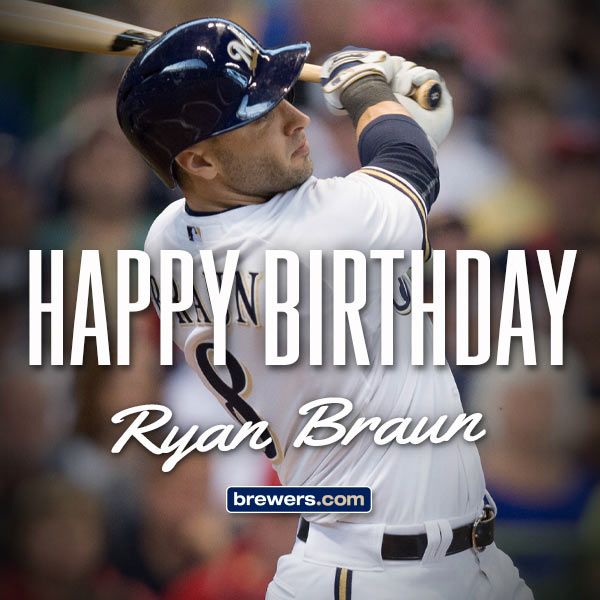 Happy birthday to Ryan Braun, who turns 32 today!
2007 ROTY
2011 MVP
. 