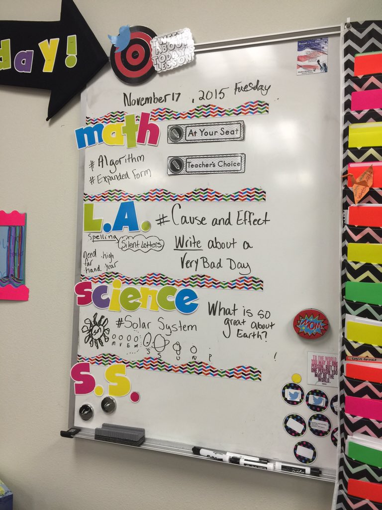 MsWoodClass's tweet photo. #SLB1 #reaganrays "this is our target board & the # is our big idea of learning for the week"-JW https://t.co/TxoYuaLgQ0