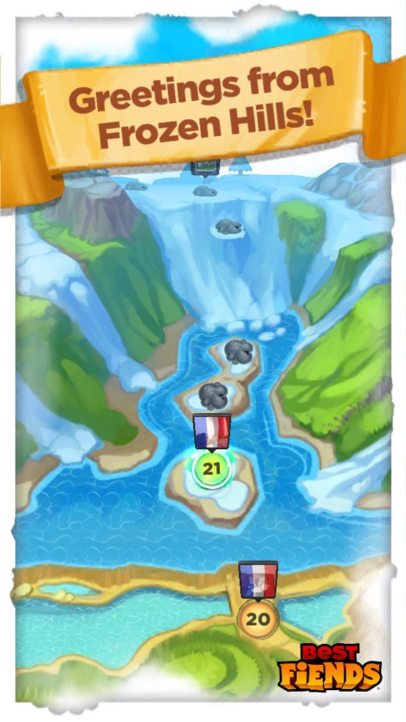 stayclovesliam's tweet photo. Gate Opened! Bring on the Frozen Hills in #BestFiends - Download FREE - https://t.co/qsCEvgRjOQ via @bestfiends https://t.co/NzEOwp6GT6
