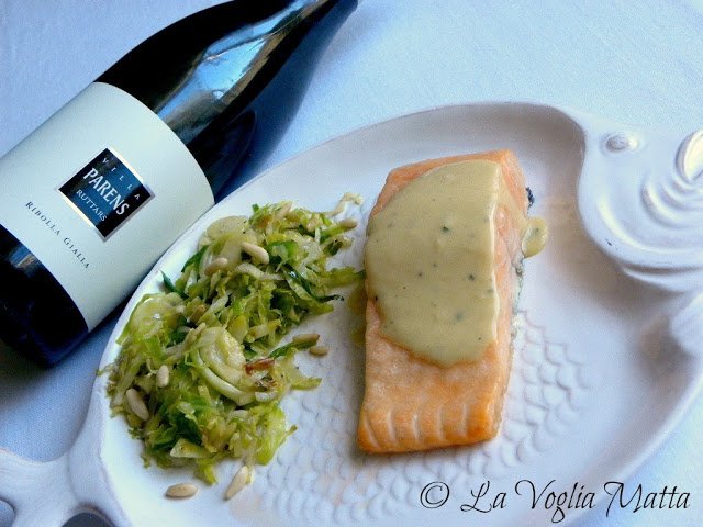 VillaParens's tweet photo. Trancio di salmone con salsa alla #RibollaGialla #Ruttars, @ChiaraGiglio #LaVogliaMatta Blog https://t.co/HAw15SMD04 https://t.co/nYE60Ktjib