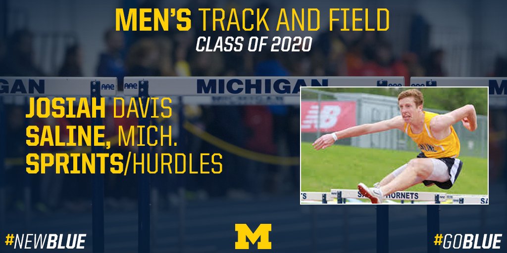 UMichTrack's tweet image. Join us in welcoming Josiah Davis to the Michigan Track and Field Family! 

#NewBlue