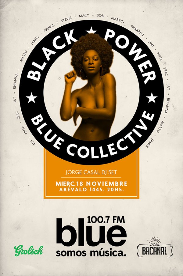 FmBlue1007's tweet photo. #BlueCollective Black Power con Dj set de @casaljor -
MAÑANA. 20hs. @Franks_Bar https://t.co/Ja8CyvtRTQ https://t.co/nIBcxGyrQT