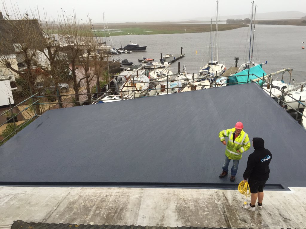 collierroofing1's tweet photo. New Secutop flat roof finished today . Happily done ! Weather hasn't been all that tho🌧 . #Secutop @icb_uk https://t.co/Kyfa0XuMne